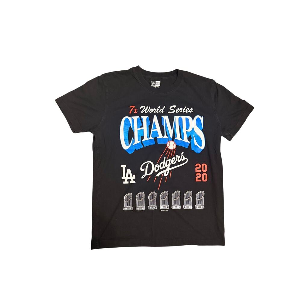 New Era Los Angeles Dodgers 7x World Series Champions Graphic Tee – Size M